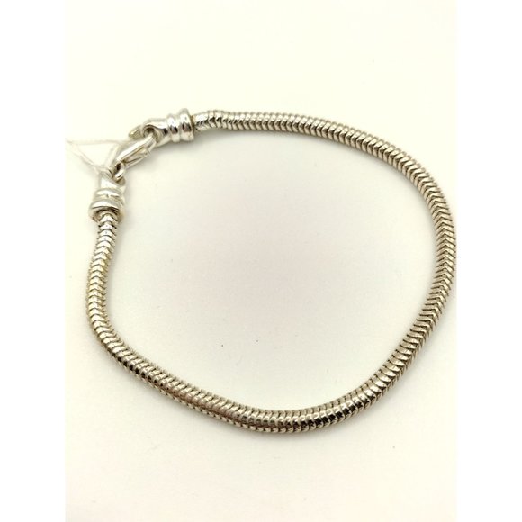 Sterling Silver 925 Snake Bracelet for Sliding Charms 7.5" - Picture 2 of 5